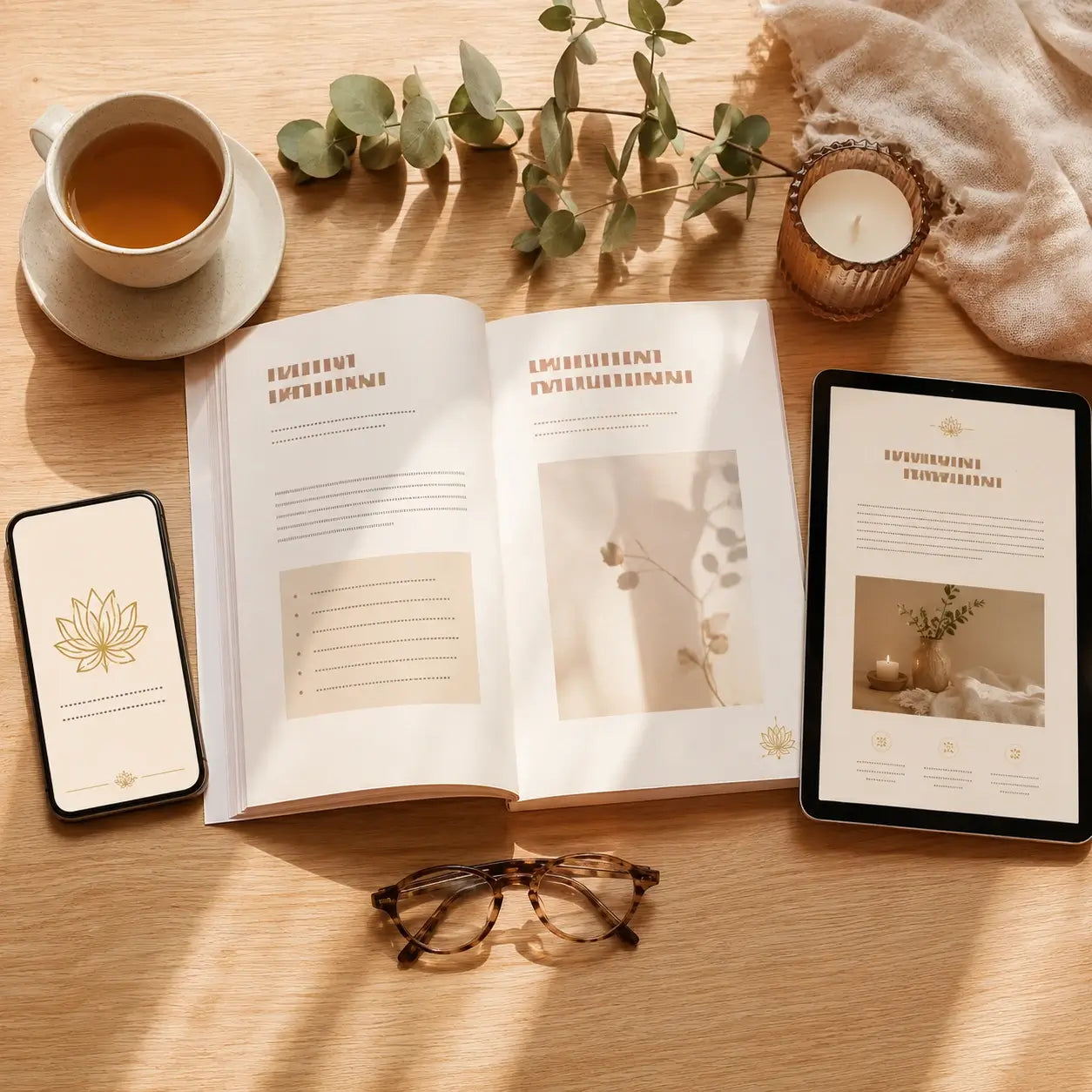 Gu&iacute;a Perimenopausia 40+ en celular, tablet y libro